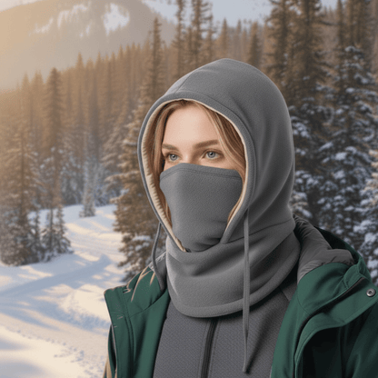 Wintermütze Mit Nackenschutz Und Winddichter Außenschicht