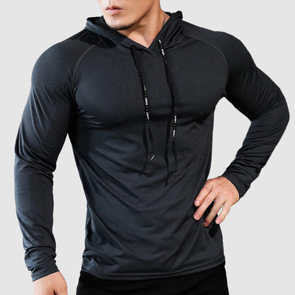 Herren Performance Gym Hoodie mit Slim Fit und Schnell­trocknungs-Design