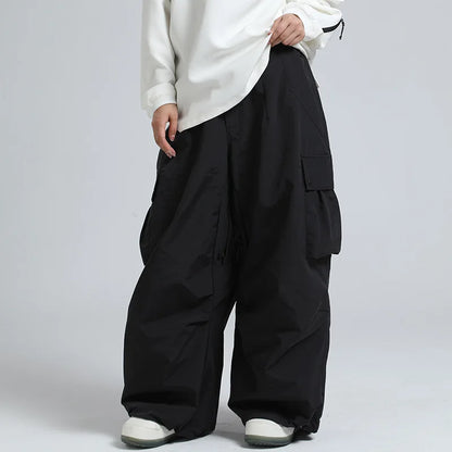 Unisex Skihose Lockerer Schnitt Atmungsaktive Snowboardhose Mit Reißverschluss Und Isoliertem Design