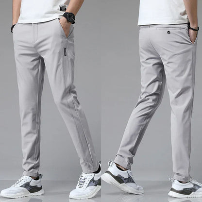 Herren Stretchhose Schlanke Passform Atmungsaktiv Soft-Touch