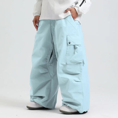 Unisex Skihose Lockerer Schnitt Atmungsaktive Snowboardhose Mit Reißverschluss Und Isoliertem Design