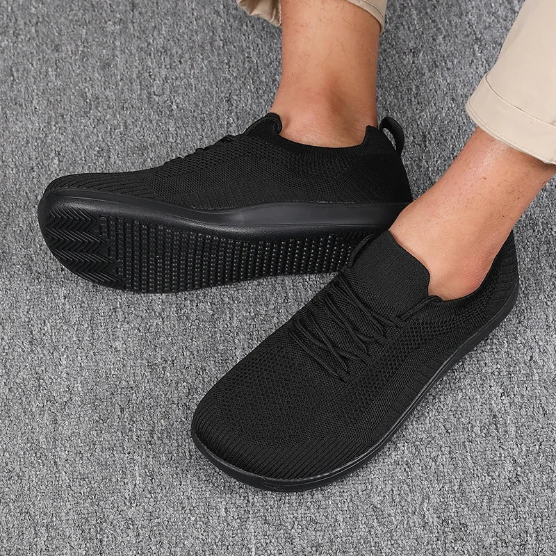 Herren Sneaker Aus Atmungsaktivem Mesh Mit Weiter Zehenbox Und Gepolsterter Innensohle