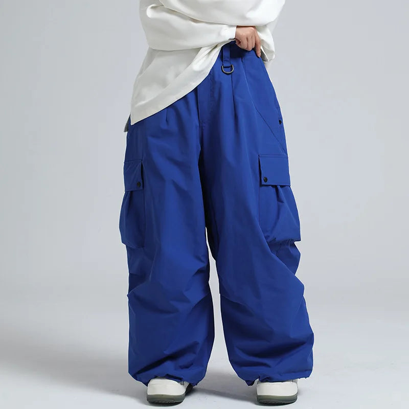 Unisex Skihose Lockerer Schnitt Atmungsaktive Snowboardhose Mit Reißverschluss Und Isoliertem Design