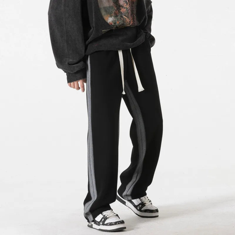 Herren-Sweatpants mit lockerem Schnitt und Kordelzugbund