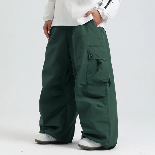 Unisex Skihose Lockerer Schnitt Atmungsaktive Snowboardhose Mit Reißverschluss Und Isoliertem Design