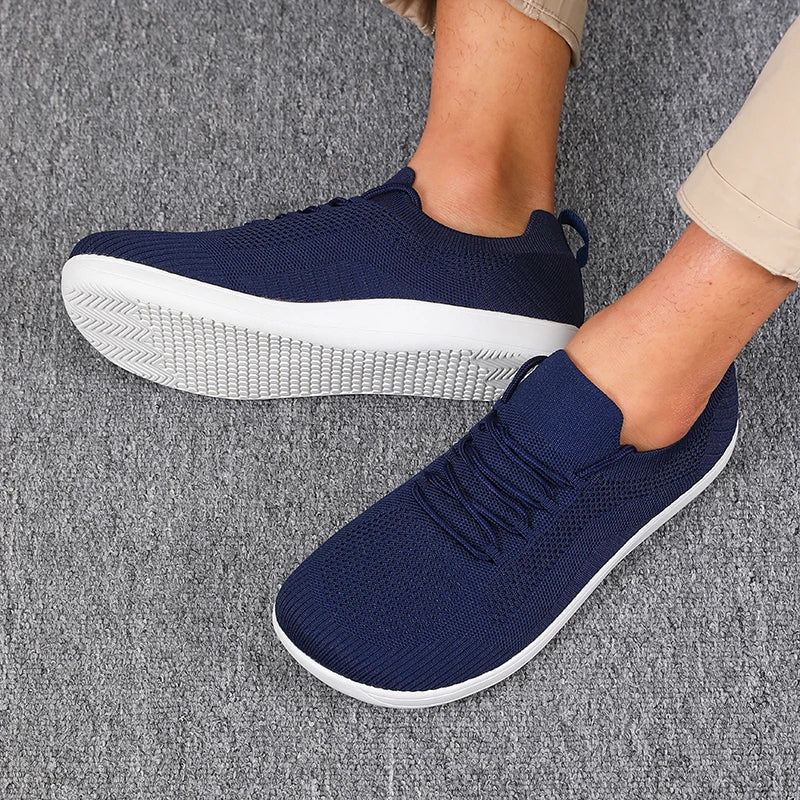 Herren Sneaker Aus Atmungsaktivem Mesh Mit Weiter Zehenbox Und Gepolsterter Innensohle