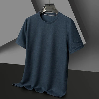 Herren T-Shirt mit Rundhalsausschnitt, Waffelstruktur und Mesh-Gewebe