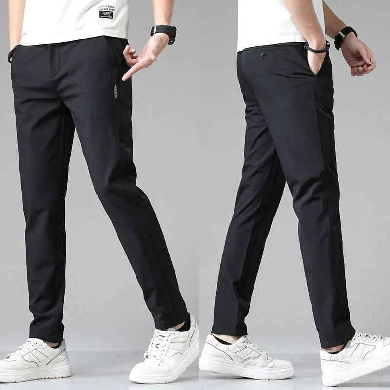 Herren Stretchhose Schlanke Passform Atmungsaktiv Soft-Touch