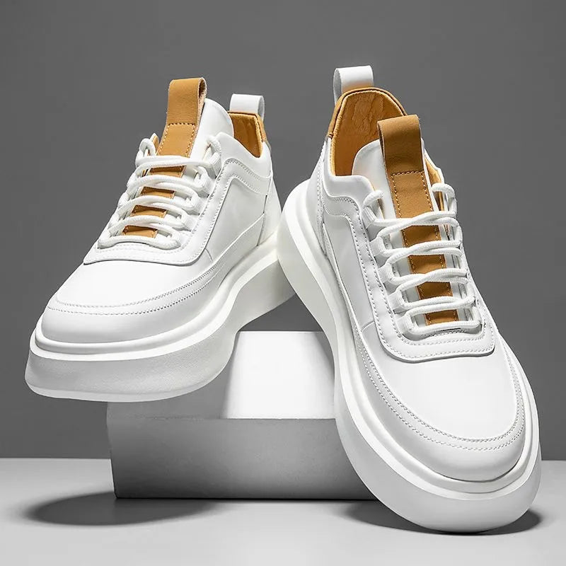 Herren Sneaker mit erhöhter Einlegesohle und Gummilaufsohle