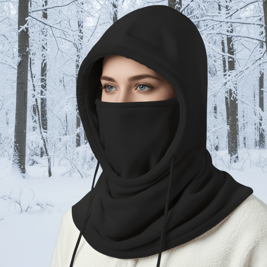 Wintermütze Mit Nackenschutz Und Winddichter Außenschicht