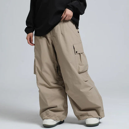 Unisex Skihose Lockerer Schnitt Atmungsaktive Snowboardhose Mit Reißverschluss Und Isoliertem Design
