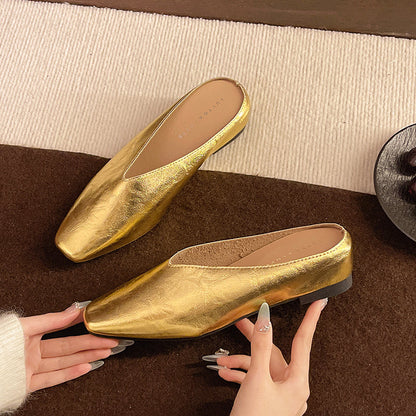 Damen Slipper mit Niedrigem Schnitt und Stützender Sohle