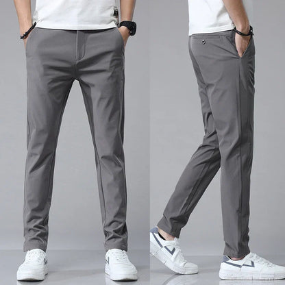 Herren Stretchhose Schlanke Passform Atmungsaktiv Soft-Touch