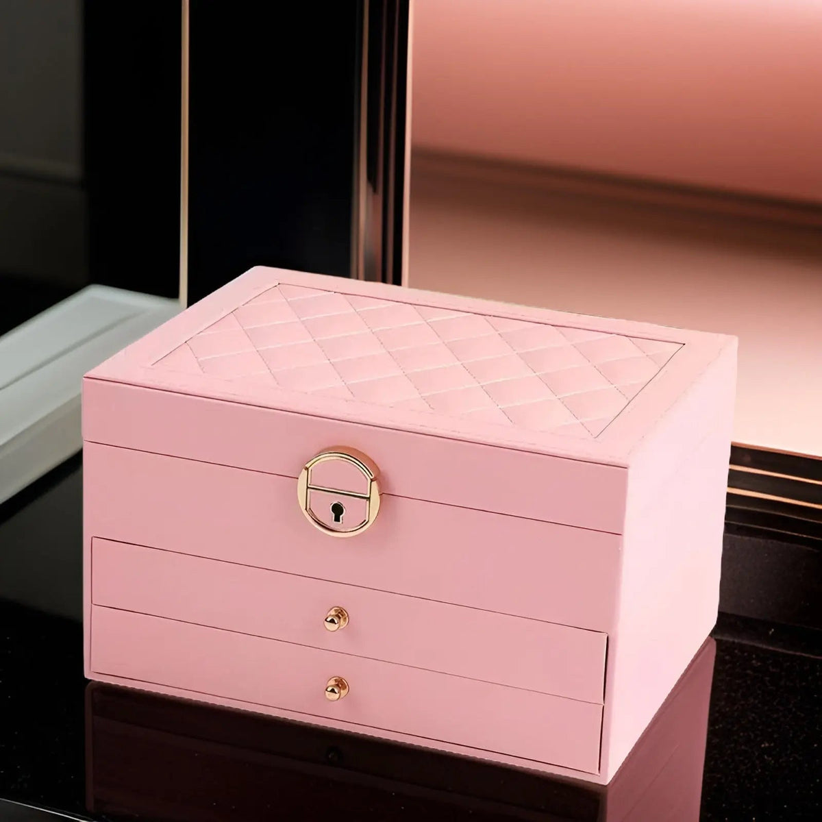 Luxuriöse Mehrschichtige Schmuckbox für Damen - Eleganz & Funktion