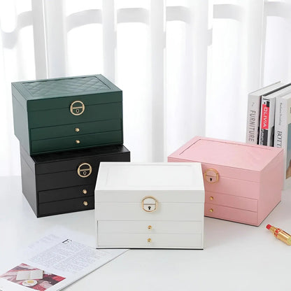 Luxuriöse Mehrschichtige Schmuckbox für Damen - Eleganz & Funktion
