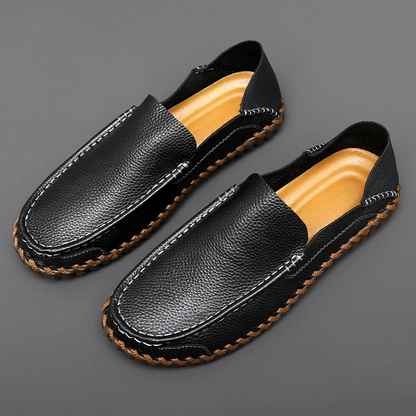 Herren Slipper Slip-On Handgefertigte Nähte Rutschfeste Sohle