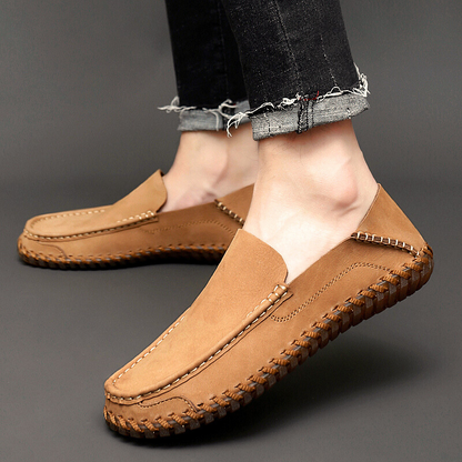 Herren Slipper Slip-On Handgefertigte Nähte Rutschfeste Sohle