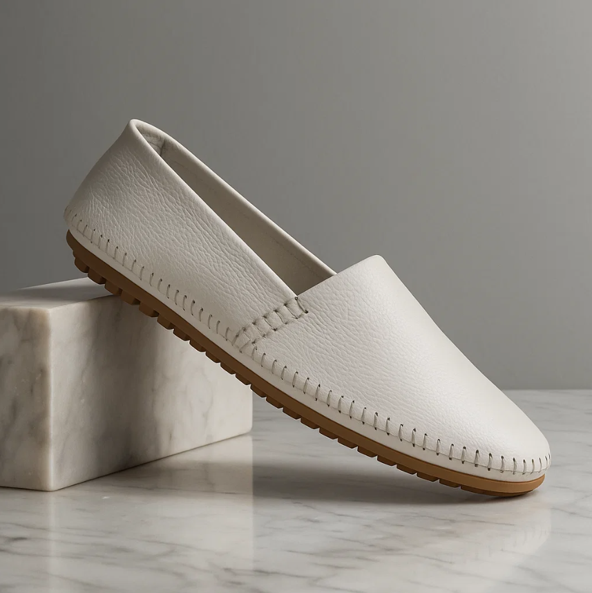 Herren Slipper-Loafer Mit Handgenähten Details Und Gummisohle