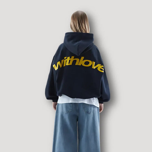 Leichter Kapuzen-Hoodie aus atmungsaktivem Stoff, locker geschnitten | Ideal für Herbst