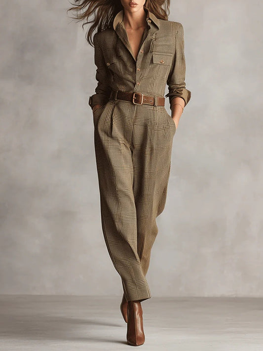 Damen Jumpsuit Mit Figurbetonter Passform Und Strukturierter Verarbeitung