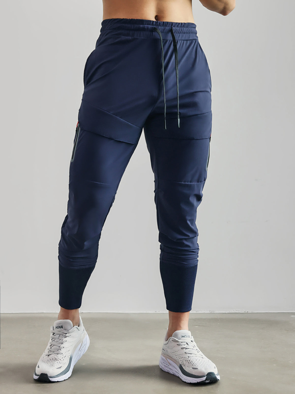 Herren Stretch-Athletikhose mit Elastikbund und Tapered Legs