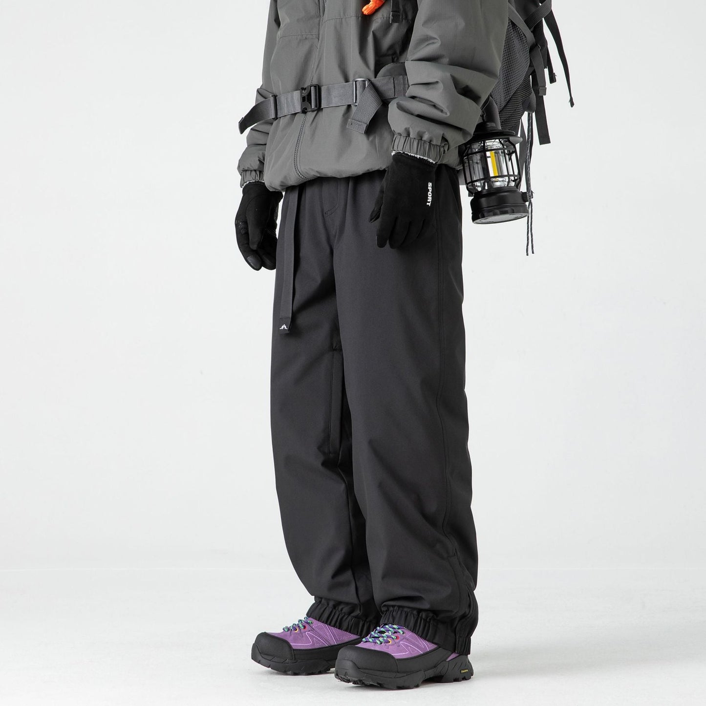 Herren Skihose mit Fleecefutter und Hardshell-Design in mittlerer Taille