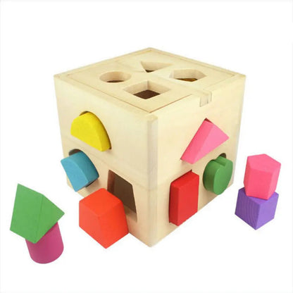 Montessori Formen- und Farbenlernspiel aus Holz