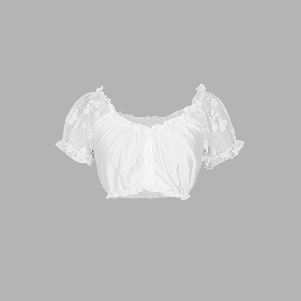 Dirndlbluse Damen Oktoberfest | Bayerische Trachtenbluse