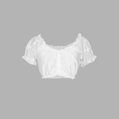 Dirndlbluse Damen Oktoberfest | Bayerische Trachtenbluse