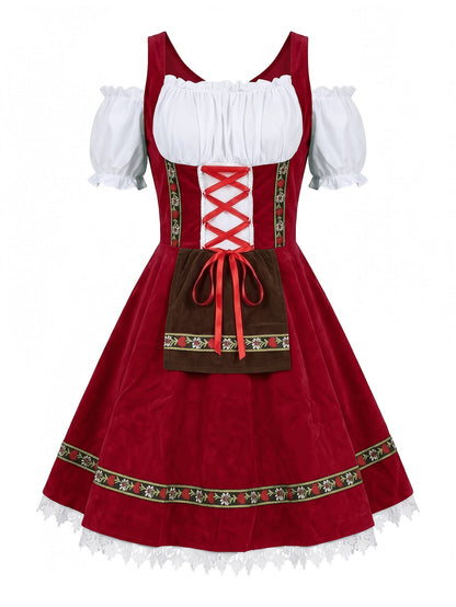 Damen Oktoberfest Dirndl – Traditionelle bayerische Tracht, deutsches Partykostüm