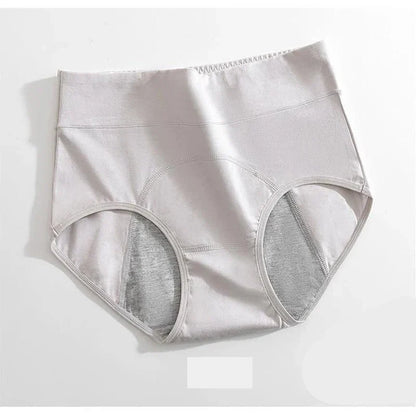 Damen Auslaufsicheres Menstruationshöschen aus Baumwolle mit Hoher Taille