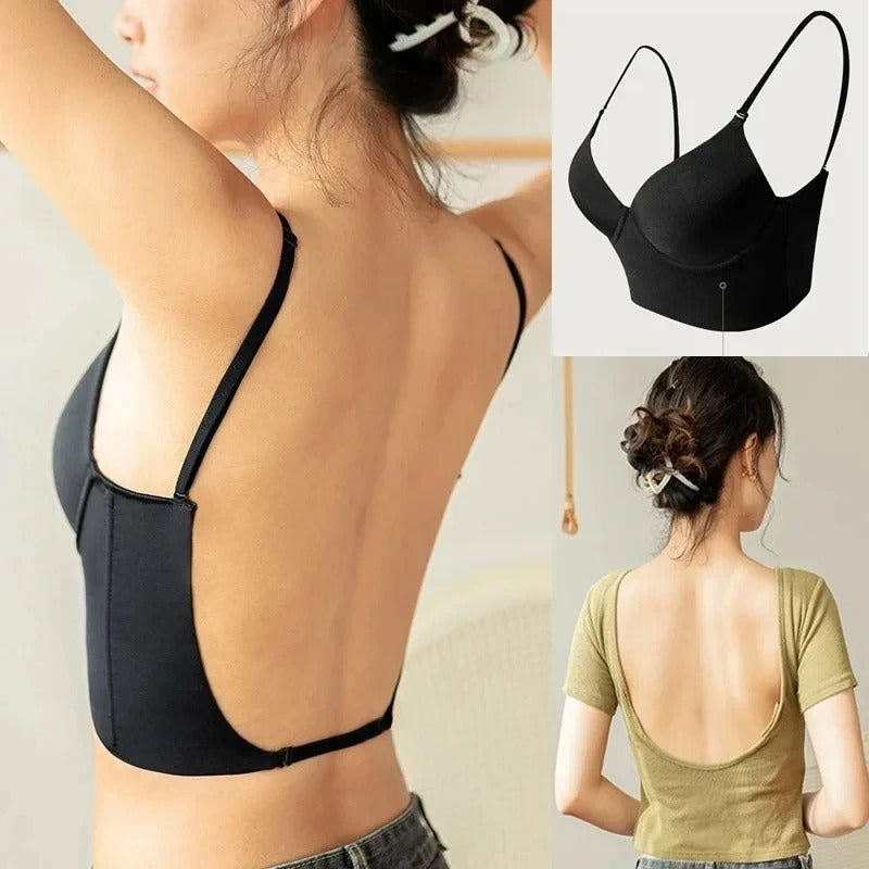 Damen Rückenfreier Push-up-BH – Unsichtbarer Halt & Komfort