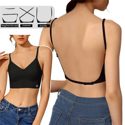 Damen Rückenfreier Push-up-BH – Unsichtbarer Halt & Komfort