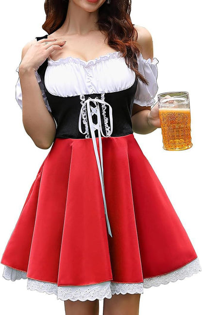 Dirndl Damen Oktoberfest Kleid Trachtenkleid für die Wiesn festlich elegant