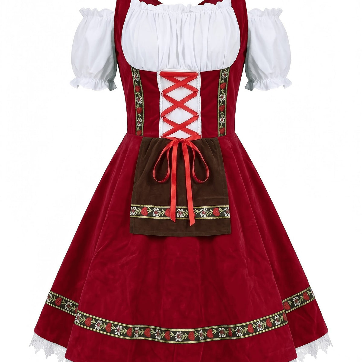 Damen Oktoberfest Dirndl – Traditionelle bayerische Tracht, deutsches Partykostüm