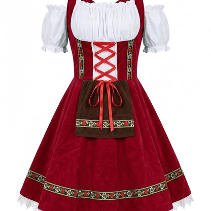 Damen Oktoberfest Dirndl – Traditionelle bayerische Tracht, deutsches Partykostüm