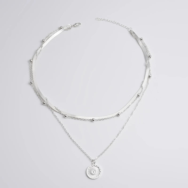 Elegante Damen Halskette aus 925er Sterling Silber