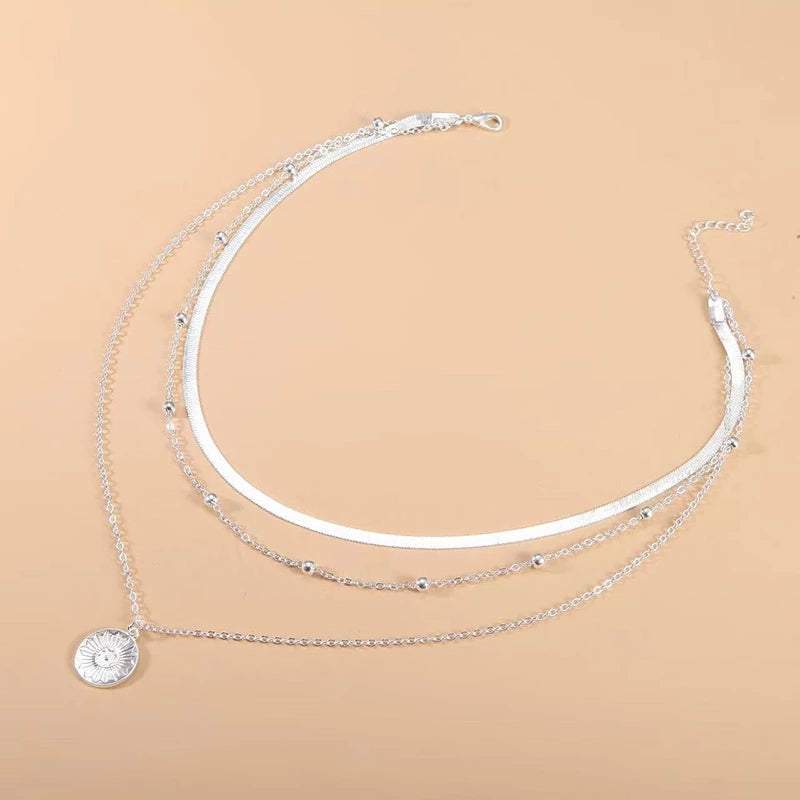 Elegante Damen Halskette aus 925er Sterling Silber