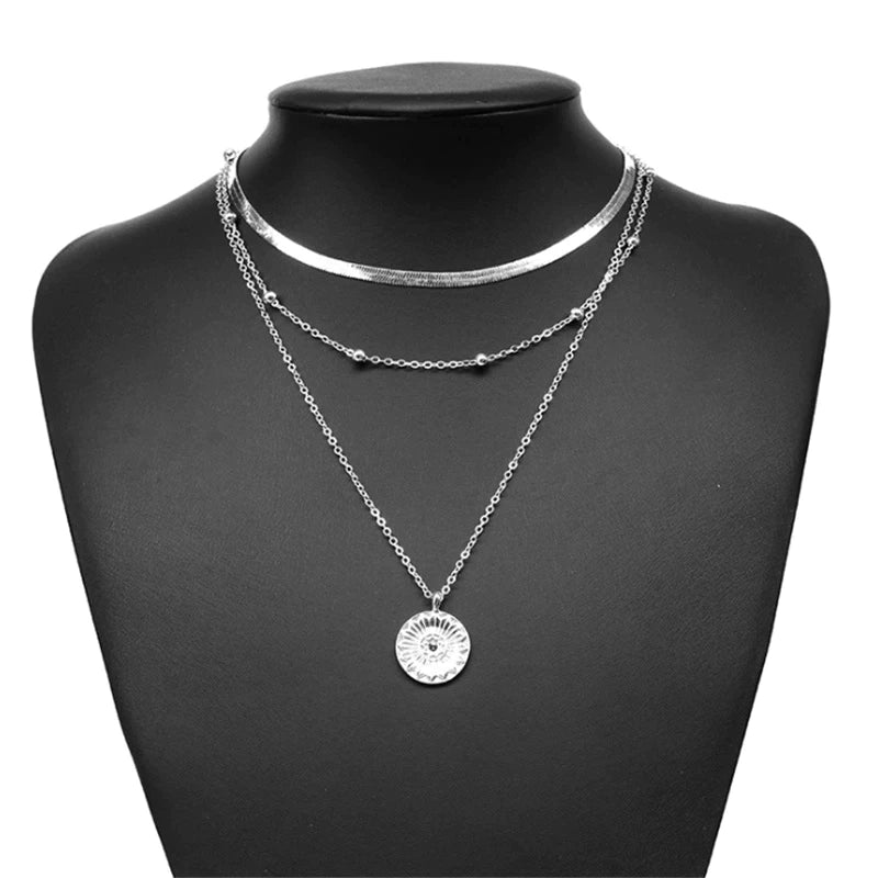 Elegante Damen Halskette aus 925er Sterling Silber
