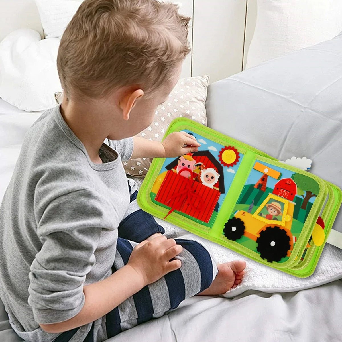 Montessori Farm Geschichten Buch – Interaktive Lernerfahrung