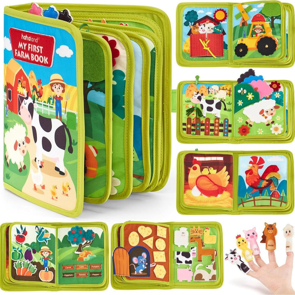 Montessori Farm Geschichten Buch – Interaktive Lernerfahrung