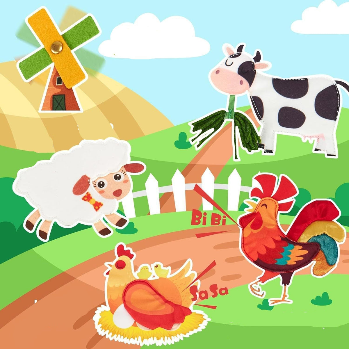 Montessori Farm Geschichten Buch – Interaktive Lernerfahrung