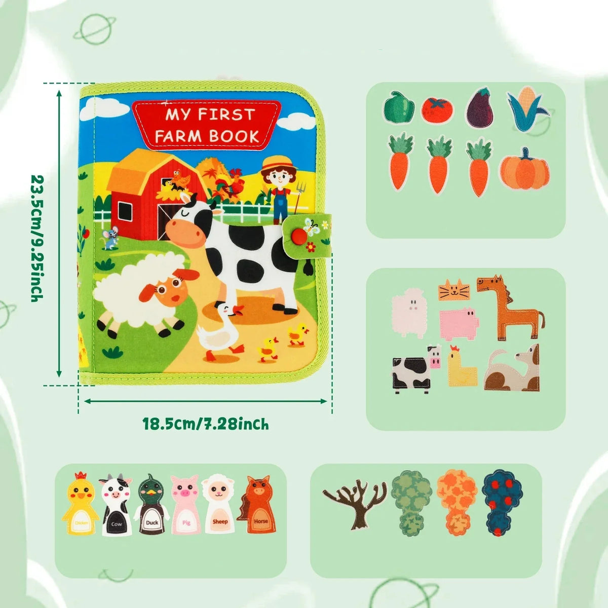 Montessori Farm Geschichten Buch – Interaktive Lernerfahrung