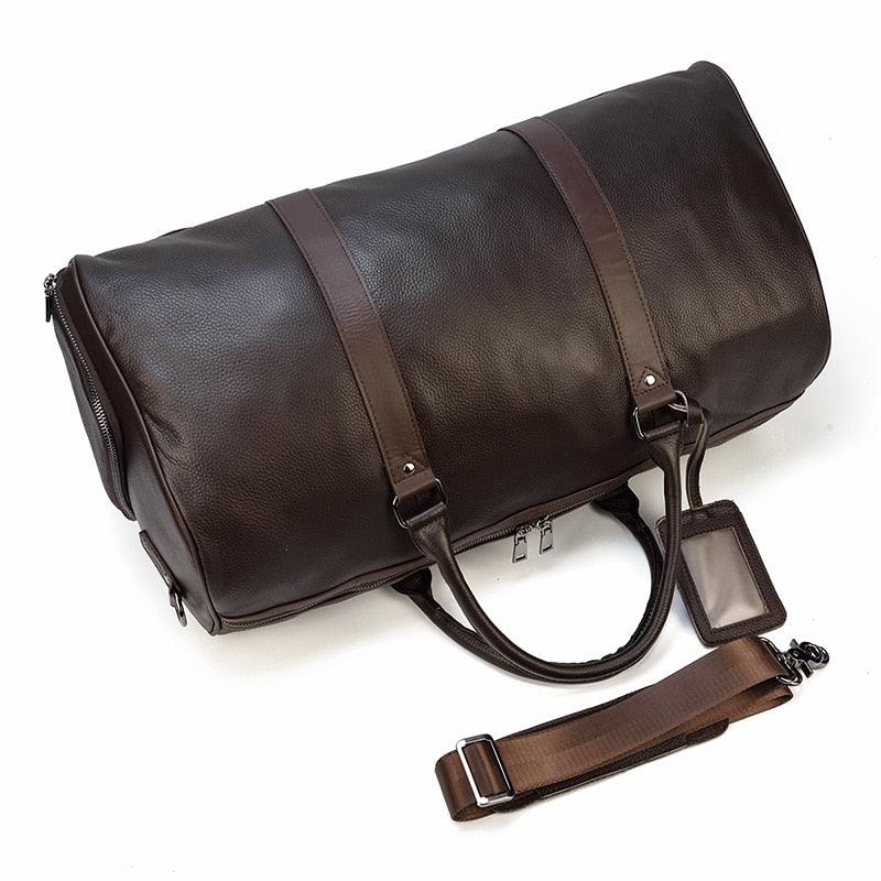 Weekender-Tasche aus echtem Leder