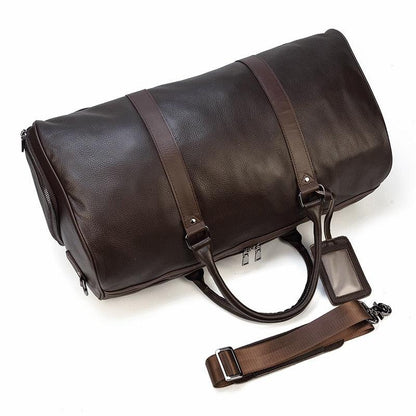 Weekender-Tasche aus echtem Leder