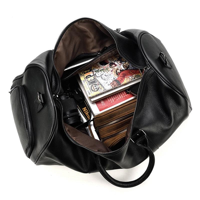 Weekender-Tasche aus echtem Leder