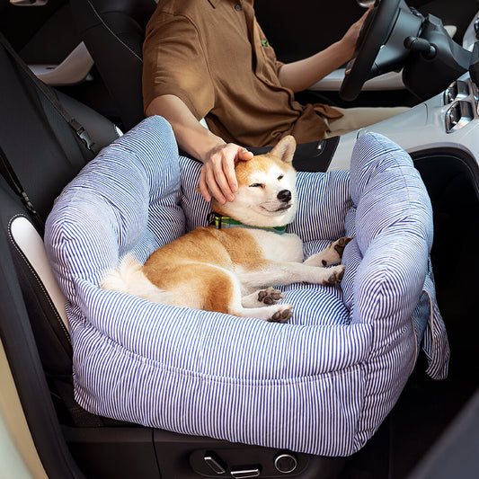 Großer Hundeautositz - Tragbares, Gemütliches Polster für Ausflüge