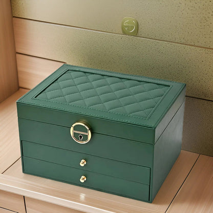 Luxuriöse Mehrschichtige Schmuckbox für Damen - Eleganz & Funktion