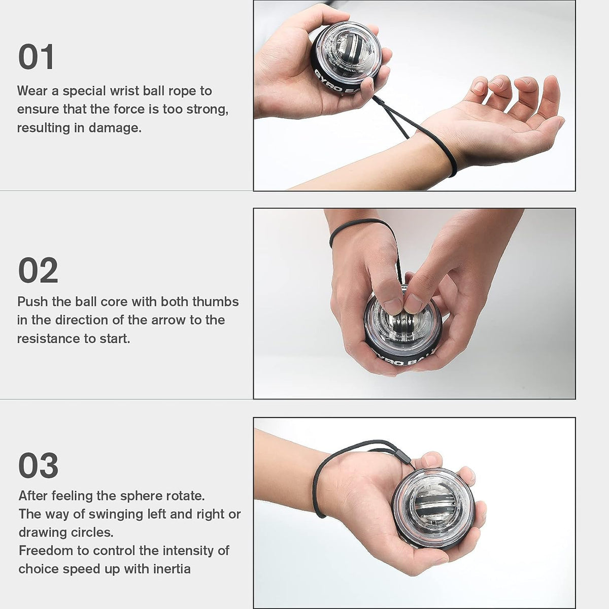 Gyropower Unterarmtrainer - Effektives Griffkrafttraining
