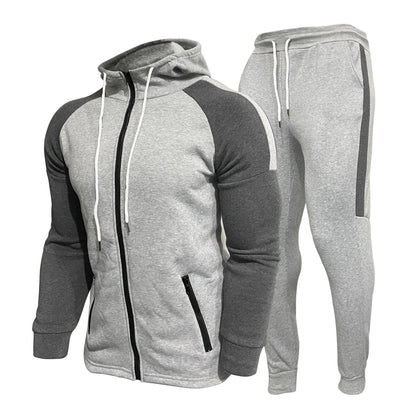 Herren Trainingsanzug mit Feuchtigkeitskontrolle und Reißverschlussjacke